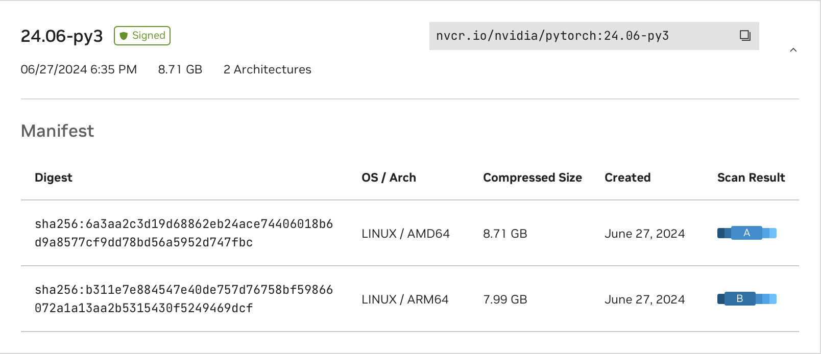 NGC Pytorch Arch