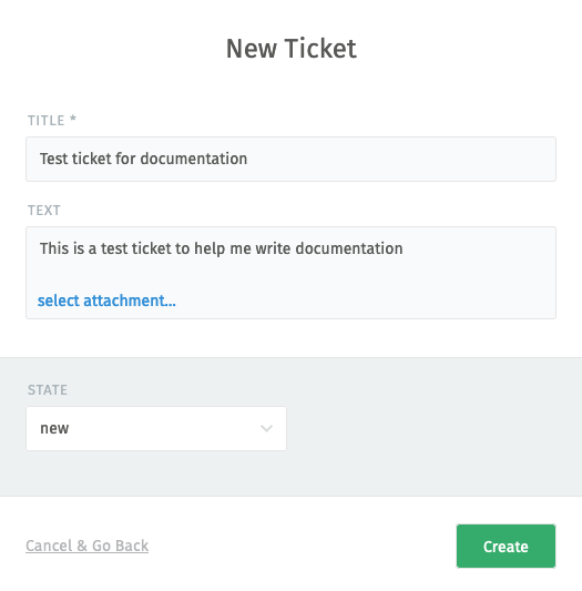 Helpdesk New Ticket